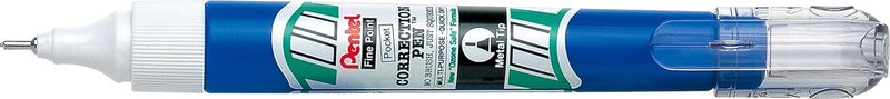 Pentel Micro Correct Pocket Correction Fluid Pen Needle Point Precision Tip 7ml Ref ZL62-W [Pack of 12]- Pack Of 05